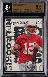 2000 Upper Deck Black Diamond Football #126 Tom Brady Rookie BGS GEM MINT 9.5