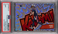 2024 Absolute Football #8 Drake Maye Rookie Kaboom! (Horizontal) PSA MINT 9