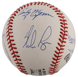 300 Win Club Multi-Signed Baseball with (8) Signatures Including Tom Seaver & Nolan Ryan