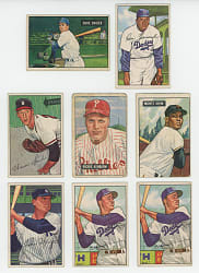 1951 & 1952 Bowman Collection (101) with (7) Hall of Famers