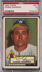1952 Topps #317 Connie Marrero High Number PSA EX 5