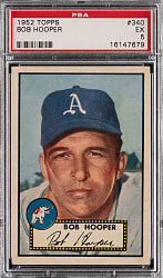 1952 Topps #340 Bob Hooper High Number PSA EX 5
