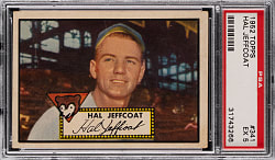 1952 Topps #341 Hal Jeffcoat High Number PSA EX 5