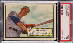 1952 Topps #359 Dee Fondy High Number PSA EX 5
