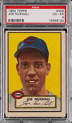 1952 Topps #406 Joe Nuxhall Rookie High Number PSA VG-EX 4