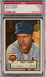 1952 Topps #370 Billy Hoeft High Number PSA EX 5