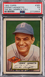 1952 Topps #365 Cookie Lavagetto High Number PSA EX 5