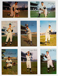 1952-1955 Dormand Postcards Near Complete Master Set (43/49) with Both Mickey Mantle, (5) Duplicates & (10) Autographed