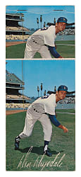 1963 Los Angeles Dodgers Postcard Complete Set (9) Unseparated with Don Drysdale & Sandy Koufax