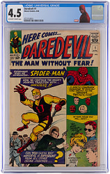 1964 Marvel Comics Daredevil #1 Origin & First Appearance of Daredevil - CGC 4.5
