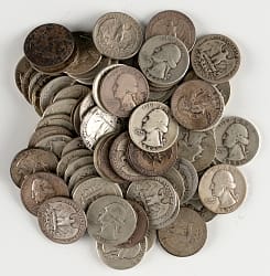 1940s-1960s Washington Silver Quarters (70)
