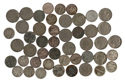 1890s-1950s U.S. Coin/Paper Currency Bundle (750+) with (70) Mercury Silver Dimes & (40) $1 Silver Certificates