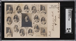 1905 Rotograph Postcards 1904 New York National League Real Photo Team Composite SGC POOR 1