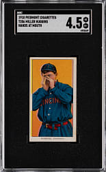 1909-1911 T206 White Border Miller Huggins Hand at Mouth SGC VG/EX+ 4.5