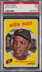 1959 Topps #50 Willie Mays PSA NM 7