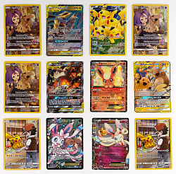 2010s Pokémon Collection (38) with Tougher Full Art EX, Radiant & Tag Team Examples