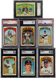 1972 Topps Near Complete Set (744/787) with (7) Graded Keys