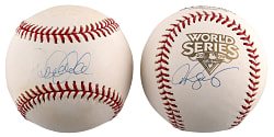 Derek Jeter & Alex Rodriguez Single-Signed Baseball Pair - Both Individually Certified