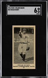 1916 M101-4 Blank Backs #53 Oscar Dugey SGC EX/NM 6