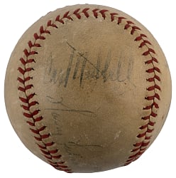 1944 Hall of Famers & Stars Multi-Signed ONL/Frick with (5) Signatures Including Carl Hubbell, Harry Heilmann - Full JSA LOA