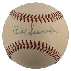 Bill Summers (d.1966) Single-Signed OAL/Harridge Baseball with Full JSA LOA