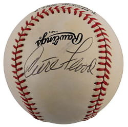 Curt Flood Single-Signed ONL/Giamatti Baseball - PSA