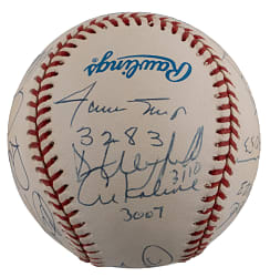 Superb 3000 Hit Club Multi-Signed Baseball with Rose, Aaron, Musial, Mays & Gwynn - JSA LOA