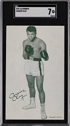1947-1966 Boxing Exhibits Cassius Clay SGC NM 7 - Population 8 with Only 2 Higher