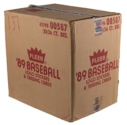 1989 Fleer Sealed Wax Box Case (20 Boxes)