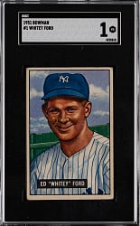 1951 Bowman #1 Whitey Ford Rookie SGC POOR 1