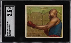 1910 T218 Hassan Champions Jack Johnson Side View SGC GOOD+ 2.5