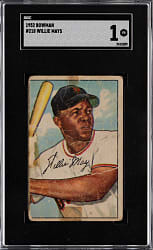 1952 Bowman #218 Willie Mays SGC POOR 1