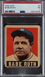 1948 Leaf #3 Babe Ruth PSA POOR 1