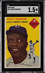 1954 Topps #10 Jackie Robinson SGC FAIR 1.5