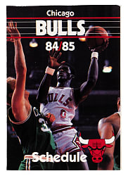 1984-1985 Chicago Bulls Michael Jordan Rookie Year Pocket Schedule