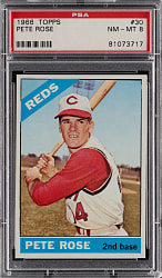 1966 Topps #30 Pete Rose PSA NM-MT 8
