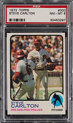 1973 Topps #300 Steve Carlton PSA NM-MT 8
