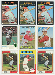 1966-1979 Topps Pete Rose Collection (18)