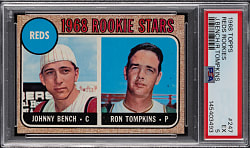 1968 Topps #247 Johnny Bench Rookie PSA EX 5