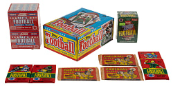 1961-1991 Football Unopened & Complete Set Collection (25) with (2) 1990 Score Rookie & Traded Sets & 1989 Topps Wax Box