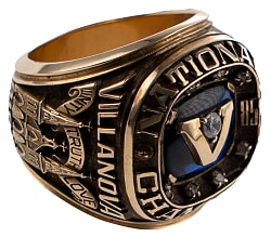 1985 Villanova Wildcats NCAA Basketball National Championship Ring Presented to Assistant Athletic Director Larry Shane - Jeweler LOA