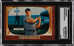 1955 Bowman #202 Mickey Mantle SGC Authentic