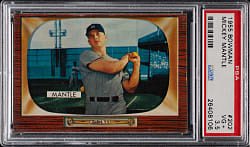 1955 Bowman #202 Mickey Mantle PSA VG+ 3.5