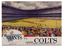 1958 Baltimore Colts vs. New York Giants "The Greatest Game Ever Played" NFL Championship Program with (4) HOF Signatures