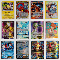 2016-2019 Pokémon Collection (39) with Key Sun & Moon, XY, Full Art EXs & Tag Teams