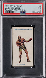 1911 Boy's Friend Famous Boxers #1 Jack Johnson PSA VG 3