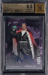 2020 Topps Signature Performance Autographs Tyson Fury Purple #/50 BGS GEM MINT 9.5 with 10 Autograph