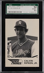 1981 WTF Co. Rochester Red Wings #1 Cal Ripken Jr. SGC NM/MT+ 8.5