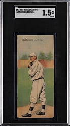 1911 T201 Mecca Double Folders Christy Mathewson/Al Bridwell SGC FAIR 1.5