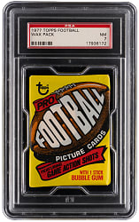 1977 Topps Football Unopened Wax Pack PSA NM 7